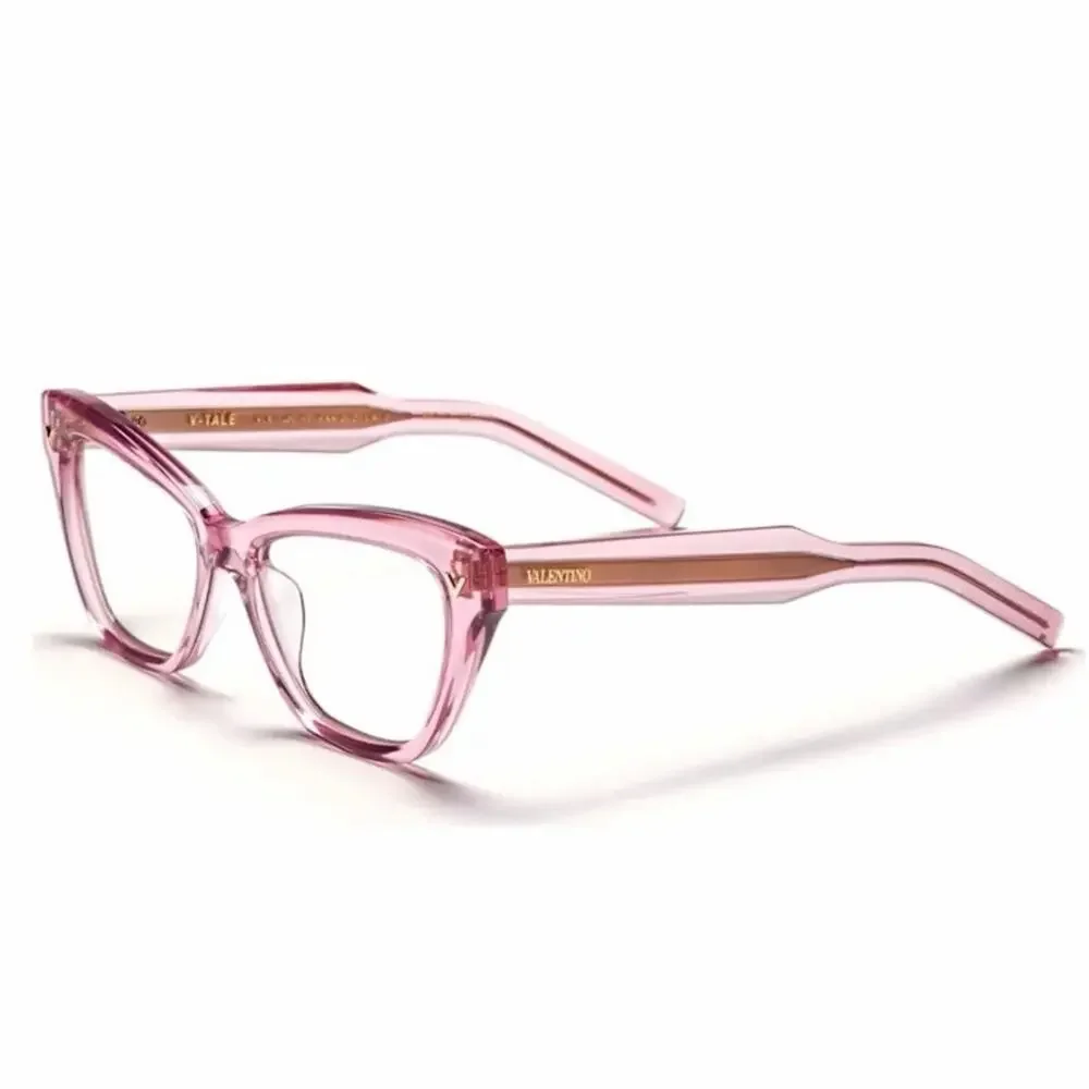 New! Valentino TALE VLX 140C, Chic Pink Cat-Eyeglasses, Authentic